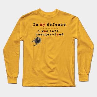 Unsupervised - In My Defence Long Sleeve T-Shirt